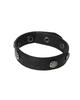 Khakipoint Stud Leather Bracelet (Black)