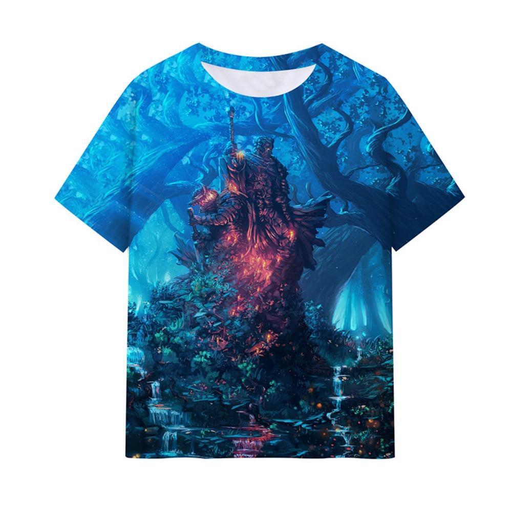 

Аниме Берсерк Футболка 3D Принт Мужская Женская Хип-хоп Футболки Летние Топы с коротким рукавом и круглым вырезом Детские Футболки Харадзюку Мужская одежда 6XL