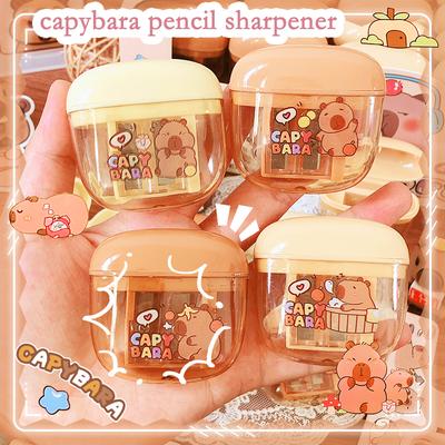 Aesthetic Kawaii Stationery Creative Office Supplies Classroom School Supplies Capybara Pencil Sharpener For School