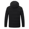 Unisex Smart Heated Winter Jacket with Hood - Rechargeable and Temperature-Controlled.