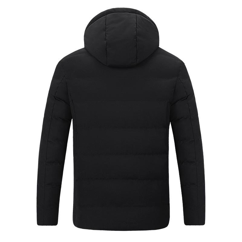 Unisex Smart Heated Winter Jacket with Hood - Rechargeable and Temperature-Controlled.