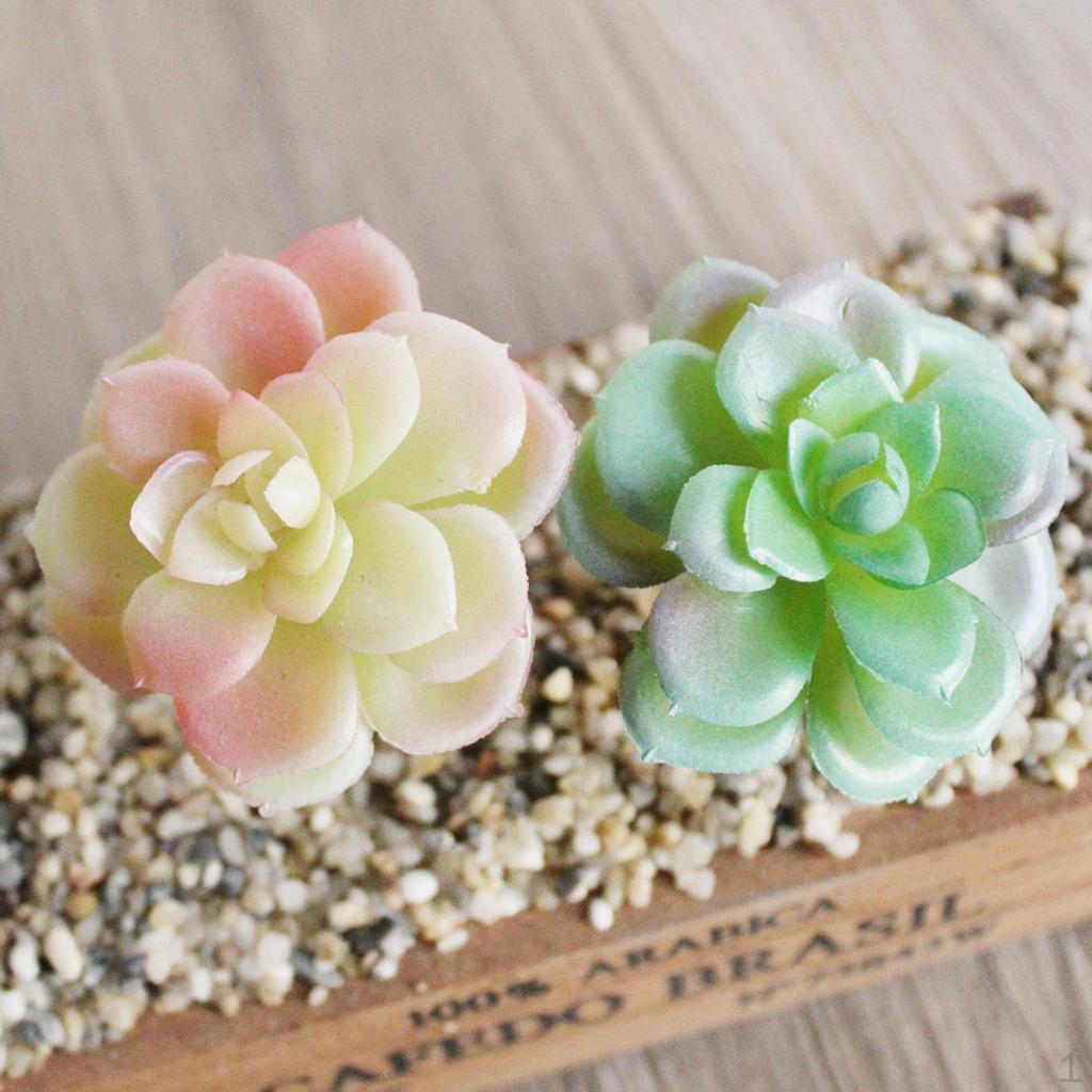 

Lifelike Cute Home Cafe Decor Artificial Succulent Echeveria Foliage Plants1
