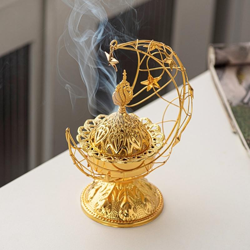 Incenses Diffuser Crescents Candle Incenser Eid Holiday Decoration Desk Ornament