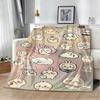 Cute Kawaii C-ChiikawaS Cartoon Movie Flannel Blanket Soft Throw Blanket Art For Home Decor Bedroom Bed Sofa Picnic Fans Gifts