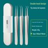 Precision Acne & Blackhead Removal Tweezers Set - Pimple Needle and Squeezing Tool