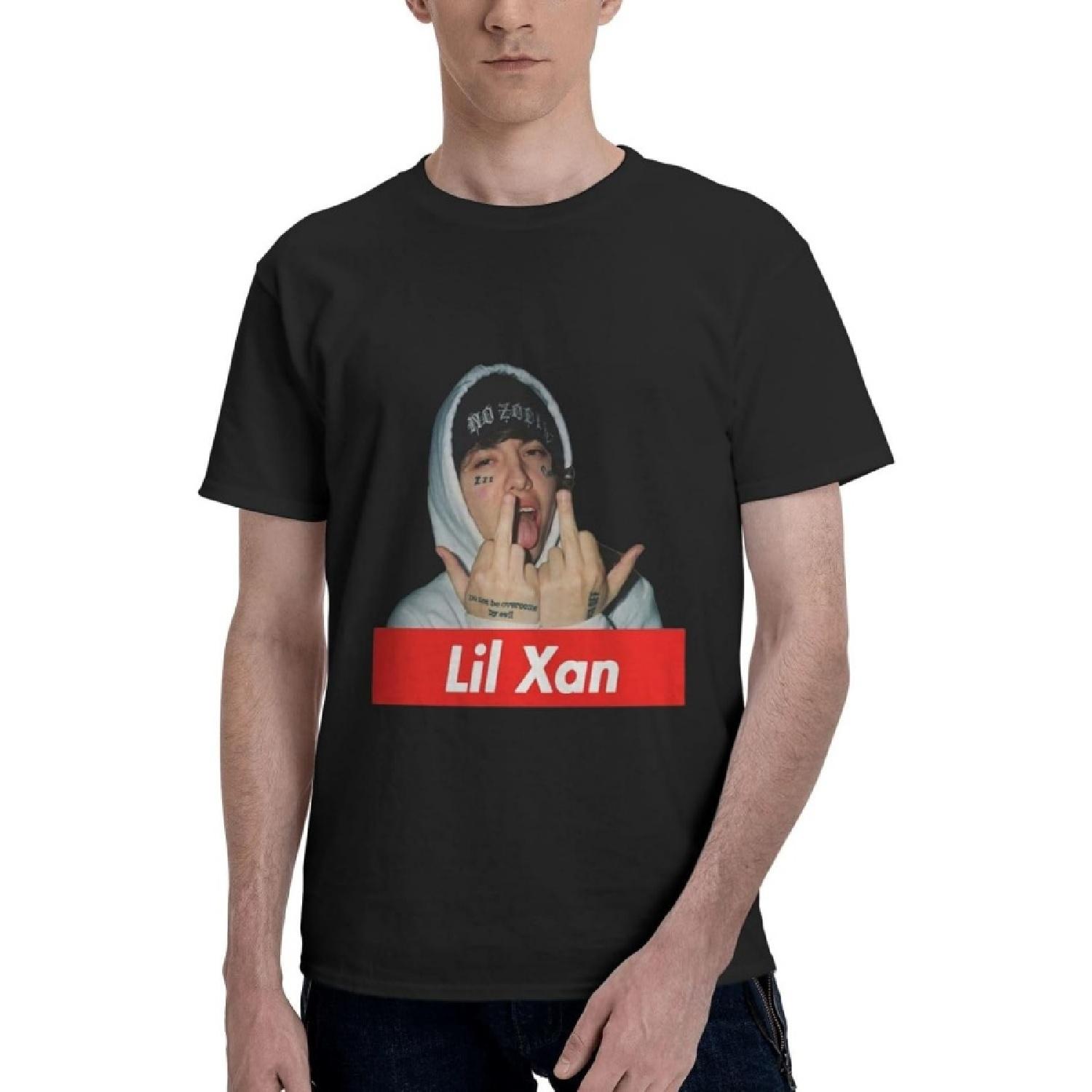 Мужская футболка Moecttlx Футболка Lil Xan Спортивная футболка Топы с рукавами Футболка(5) XXXXXL разноцветный