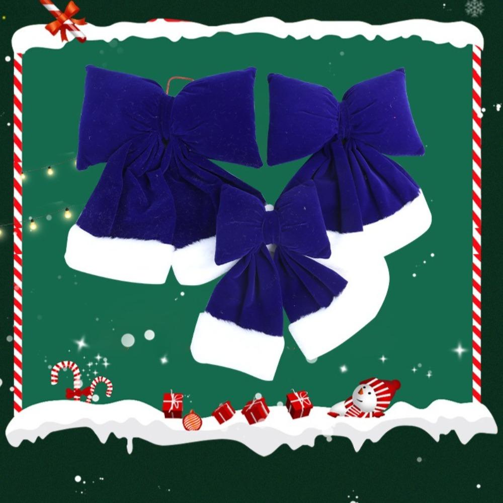 Christmas Plush Bow, Handicrafts, Scene Decoration Props, Christmas Tree Ornaments, Decorations, Christmas Gift, Stocking Stuffers