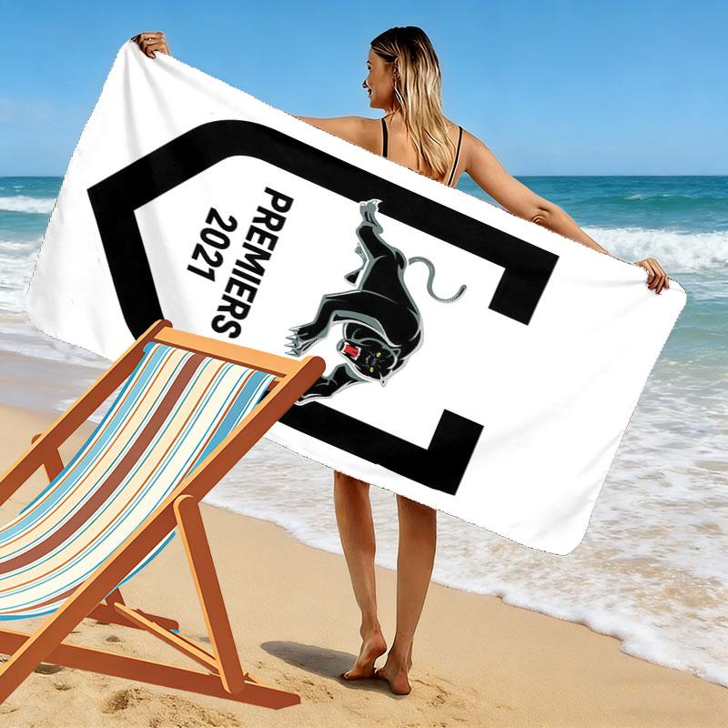 Penrith Panthers Champions Print Beach Towel, Large Soft Quick Dry Towel for Beach Camping Swimming