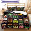 3pcs Minecraft2 Cover Set - Personalized Name, HD Printed Bedding with 1 Cover and 2 Pillowcases - Perfect for Home Decor, Easy Care