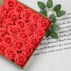 25pcs 8cm PE Foam Artificial Rose Flowers Fake Flower Wedding Decor DIY Scrapbooking Craft Home Decoration