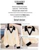 Plus Size Women's Spring Polo Long Sleeve Sweatshirt - Loose, Slimming & Stylish Belly-Covering Top