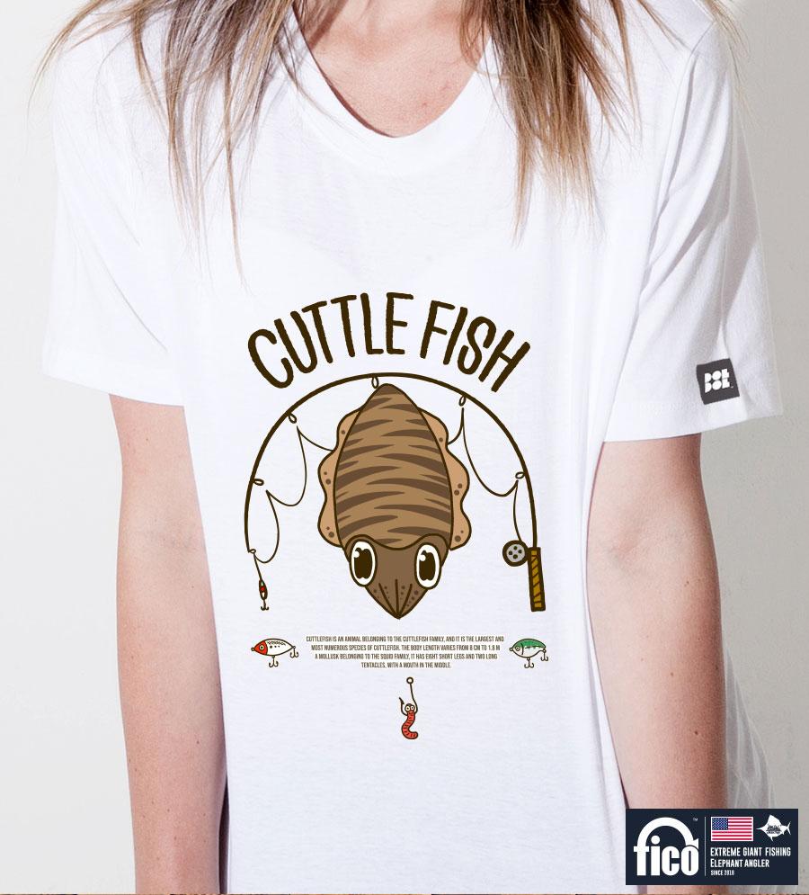 DOLDOL Fico_Tshirts-220 Extreme Fishing Brand Fico Season 2 Character Graphic Design T-Shirt