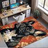 Custom Name Dog Printed Carpet,Rug for Office Chair Living Room Bedroom Kitchen Room Decor Gifts.