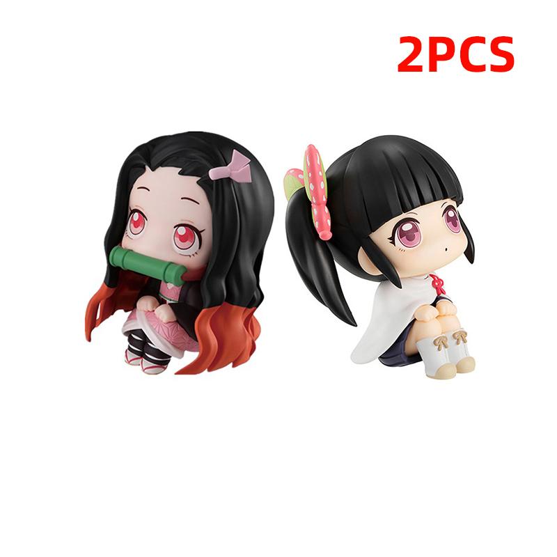 Anime Figure Demon Slayer Nezuko Tanjirou Zenitsu Inosuke Kyoujurou Kanawo Action Figures Model Doll Toy Desktop Ornament Gift