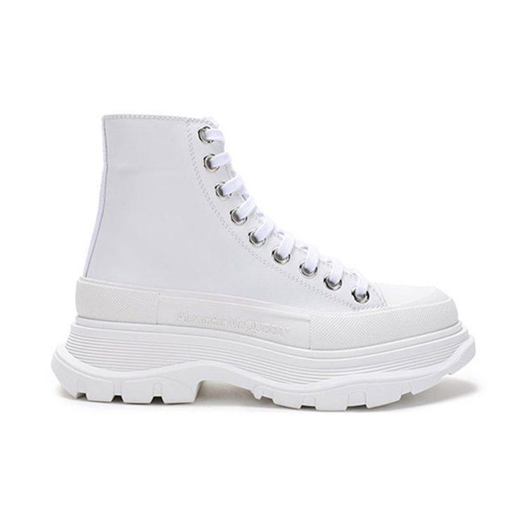 Alexander Mcqueen Tread Slick Fashion Platform Shoes Women's White 633900WHZ629071