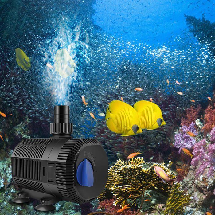 Pompe pour bassin AIMOONSA 2300 L/h 35W - Pompe aquarium/jardin 230 V, tête 2 m, faible bruit