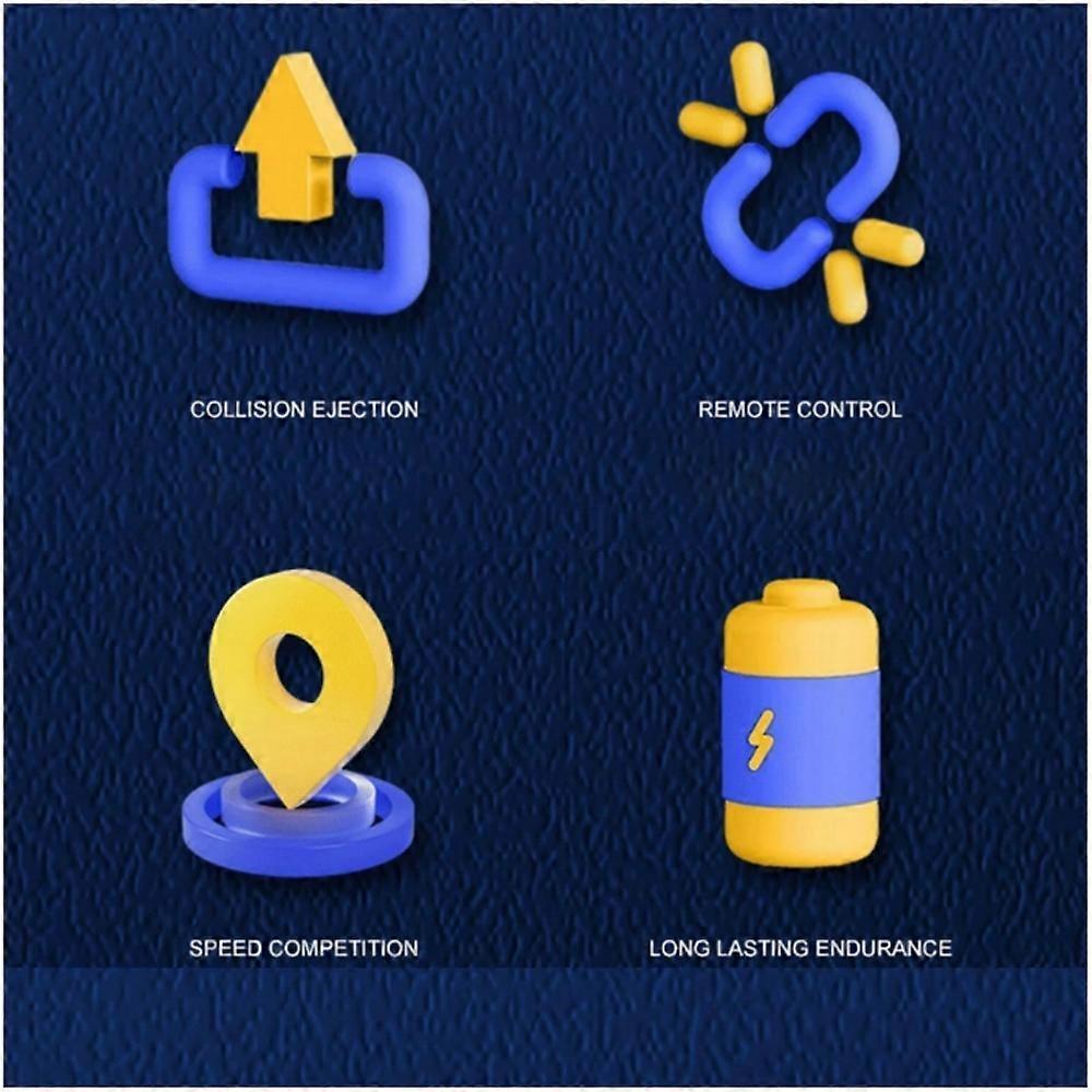 Glow Crashers RC Bumper Cars, with LED Lights and Music