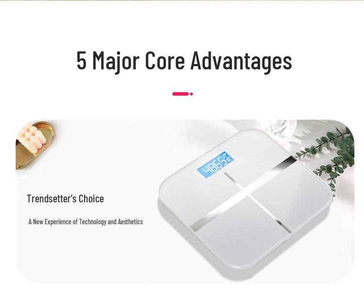 Rechargeable High-Precision Digital Body Scale: Durable, Compact & Accurate for Home Use