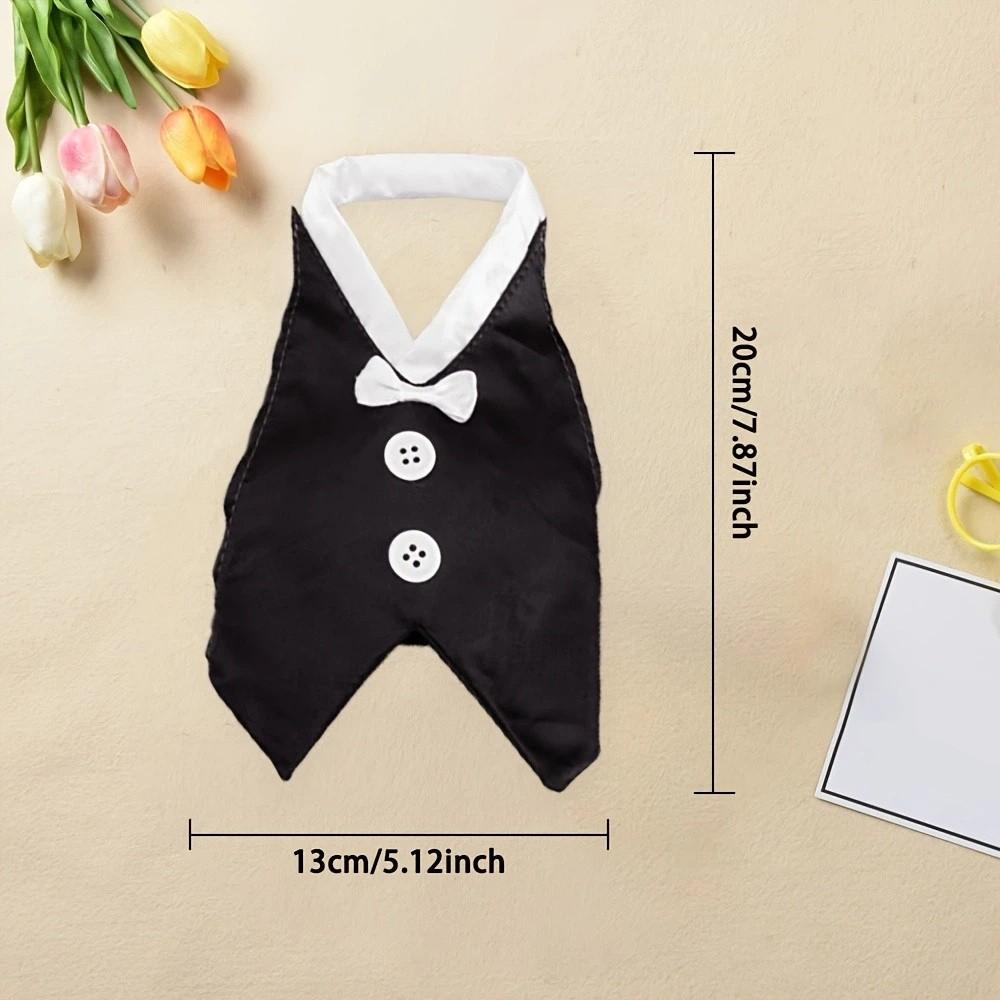 2Pcs/set Romantic Wine Bottle Cover Black/White Wedding Bottle Dress  Wedding Anniversary Party