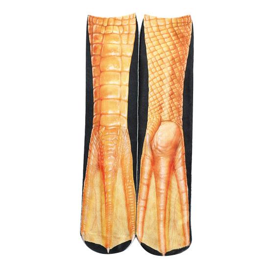 

40cm Adult Unisex Warm Double-Side 3D Print Animal Foot Hoof Paw Simulation Sock F