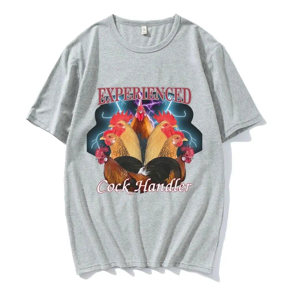 Zabawny profesjonalny opiekun koguta kurczak kogut nadruk graficzny t-shirty letnia koszulka unisex bawełniana koszulka damska koszulka unisex hiphopowa