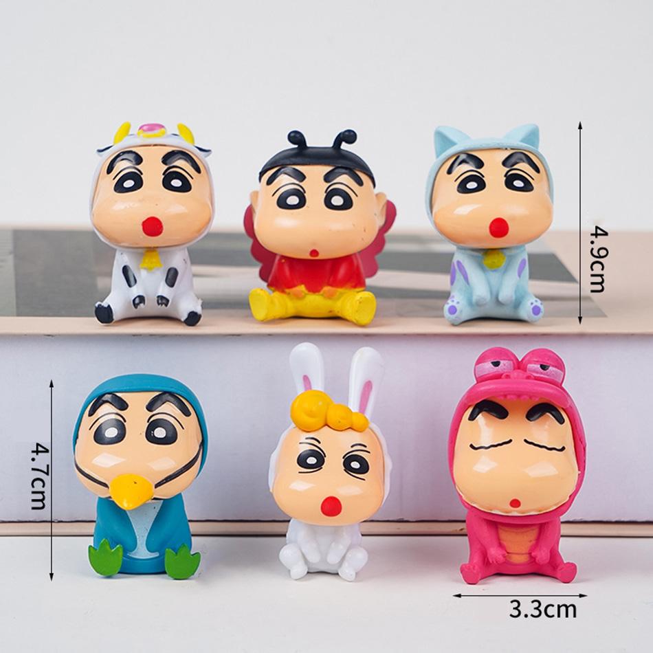 1 Set Crayon Shin Chan Actionfigur Cartoon Japanische Kawaii Figuren Sammlerstücke Film Zubehör Spielzeug Geschenke Für Kinder