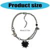 Romance Love Heart Necklace with Crystal Embellishments Sturdy Alloy Trendy Accessory for Stylish Women Ladies