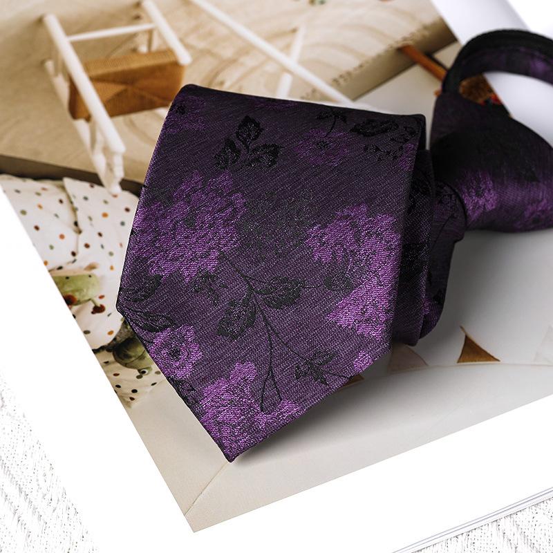 

Деловое платье Свадебный банкет Бесплатный Ретро Цветочный Мужской и Женский 8 см Молния Стиль Модный Окрашенный Галстук