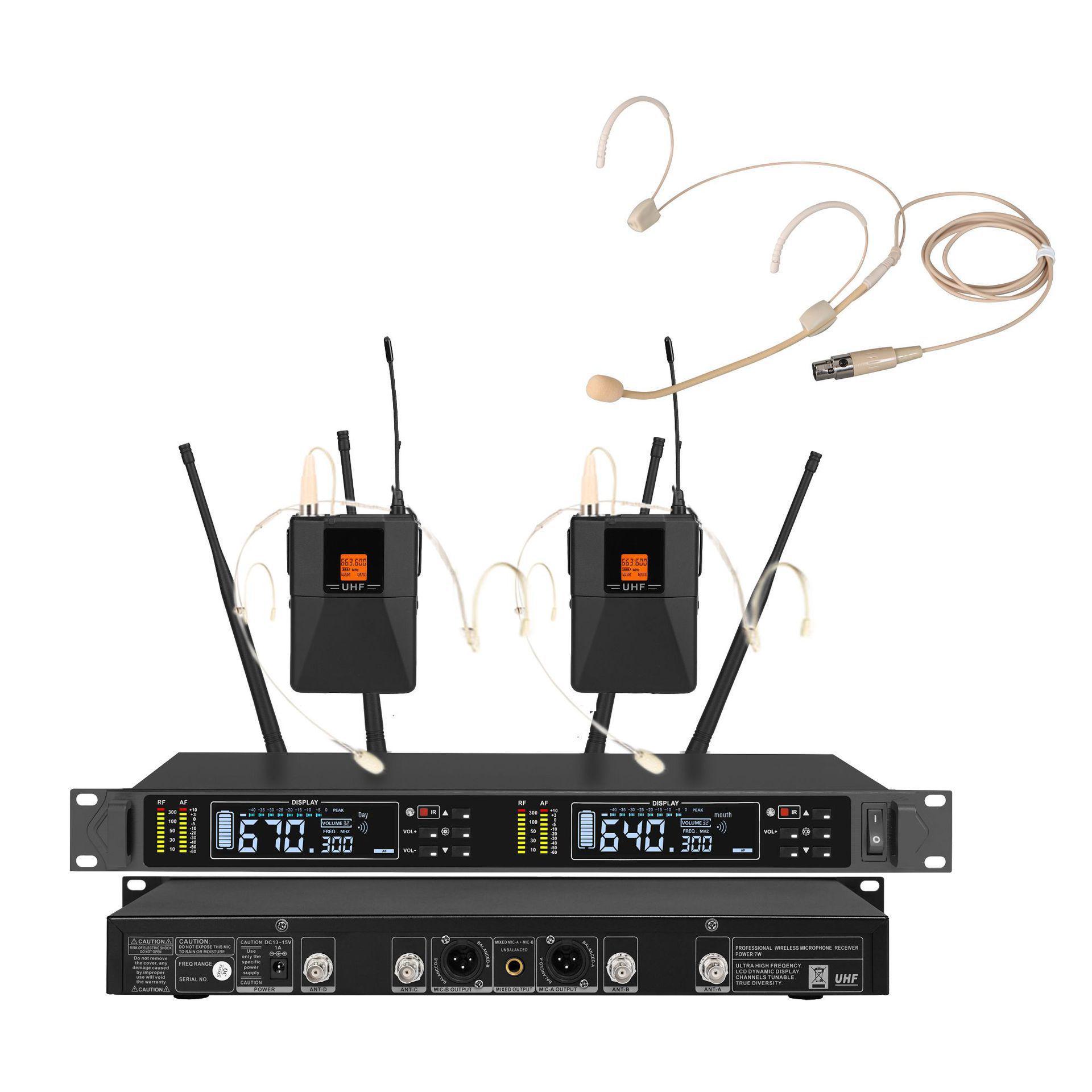 

True Diversity Wireless Dual Headset Microphone US Plug