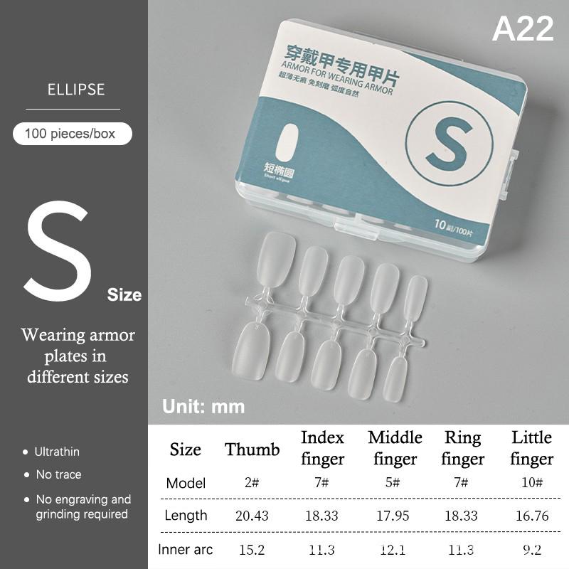 100Pcs/Box Matte Fake Nails No Polishing Press On False Nails Medium Short Design High Matt Soft Gel Nail Tips For Extension