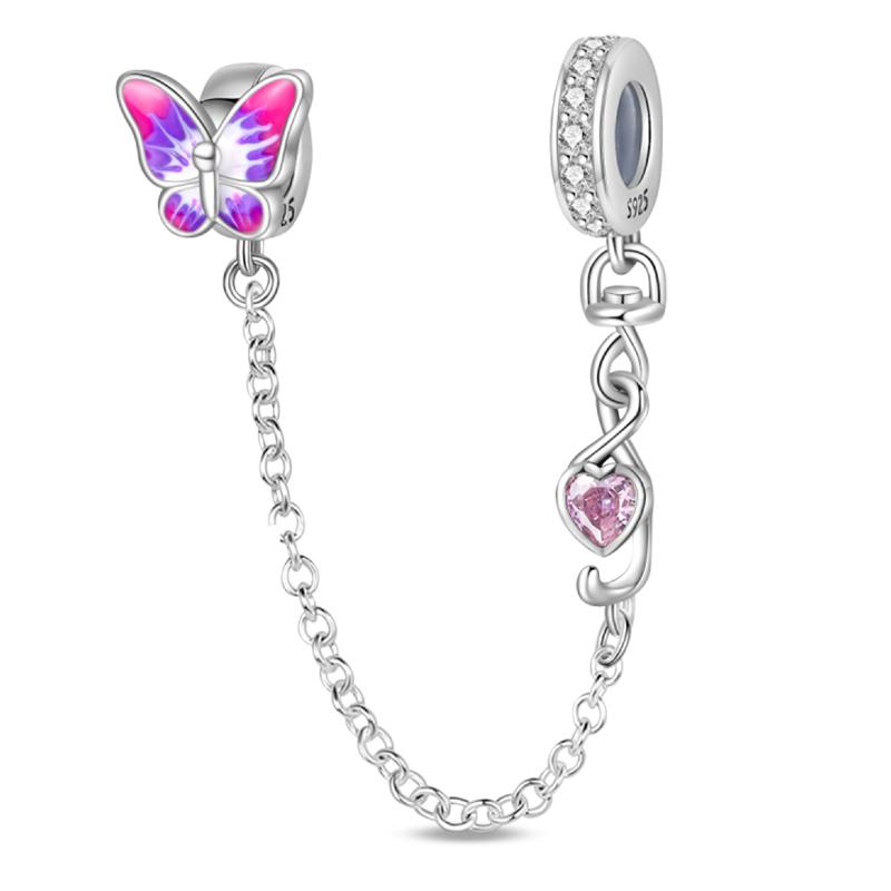 Sweet Romantic Copper Metal Princess Letter Pink High Heels Handbag Dress Charm Bead Components Bead Components Compatible With Pan Authentic