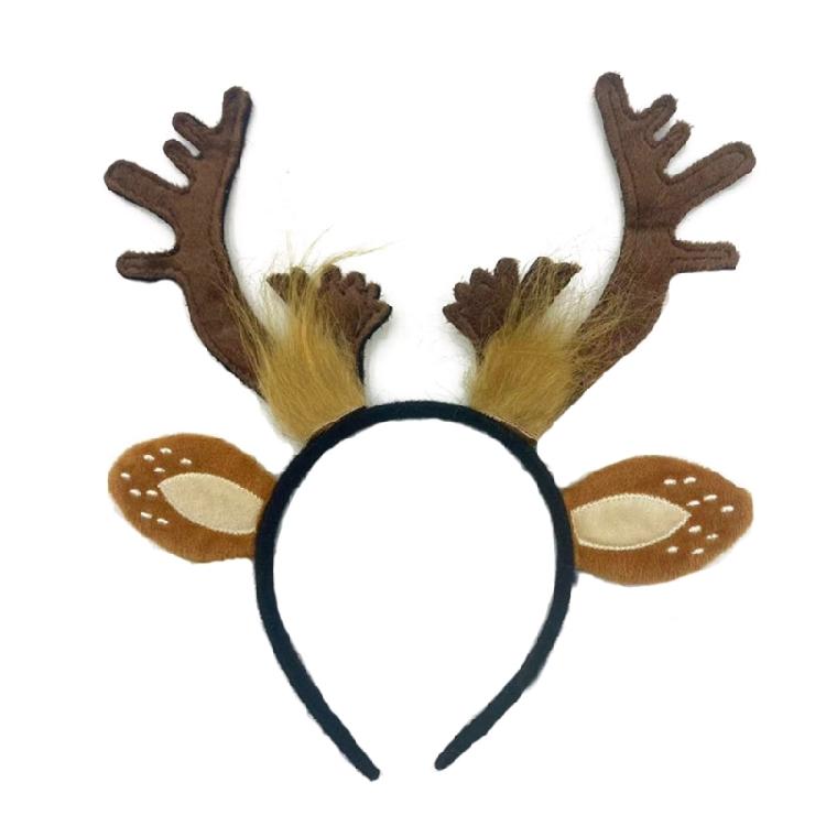 Christmas Deer Ear Headband Tail Nose Skirt for Women Girl Birthday Halloween Cosplay Party Photography Props