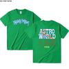 24ss uptopia t shirt men vintage hiphop cotton streetwear Oversized tee tops cactus lightning Brown jack