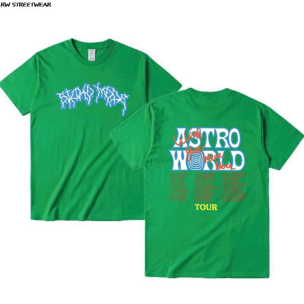24ss uptopia t shirt men vintage hiphop cotton streetwear Oversized tee tops cactus lightning Brown jack