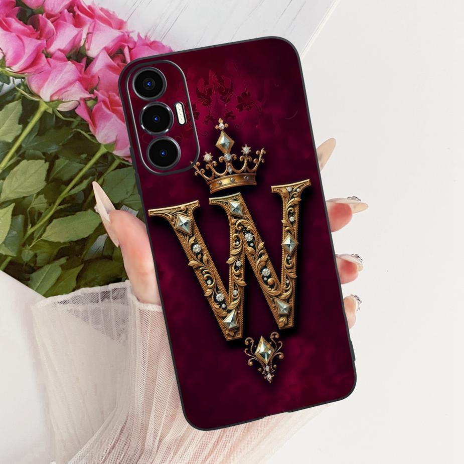 For Tecno Pova Pova2 Pova3 Case LD7 LE7 LF7n Cool Crown Letters Cover Soft TPU Phone Case For Tecno Pova 3 Pova Neo3 LH6n Fundas