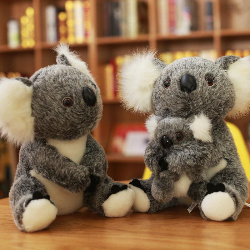 Koala Animal Bear Plush Toys Sitting Mother And Baby Koala Stuffed Plush 28cm