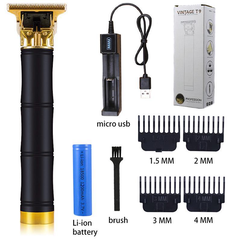 Rechargeable Metal Hair Clipper: Oil Head, Carving, Bald, and Cross-Border Electric Razor.