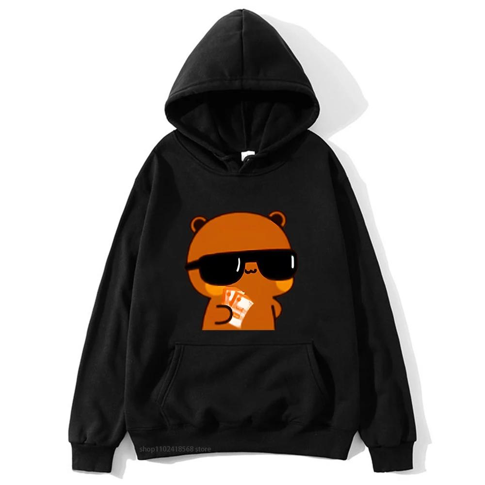 Couple Sweatshirt Bubu and Dudu - PANDA BEAR Love Rich Lovers Graphic Hoodies Women Panda Bear Clothes Kawaii Pullover