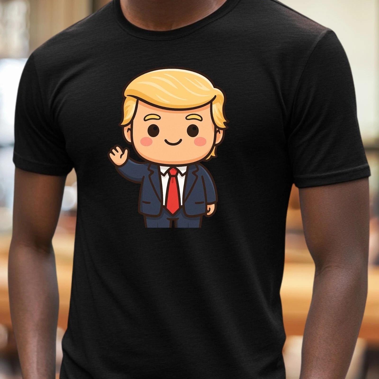 T-Shirt Herren Kawaii Trump Motiv Baumwolle Größe S bis 5XL XXXL