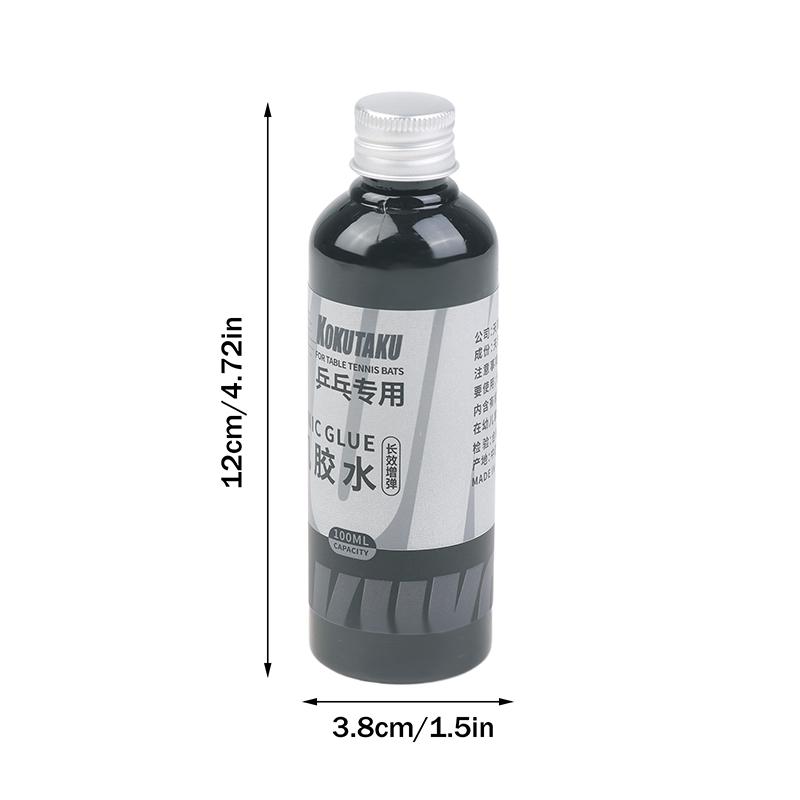 100 ml Colla Professionale per Gomme da Tennistavolo Speed Glue con Pennello Detergente Adesivo per Gomme per Manutenzione Racchetta Ping Pong