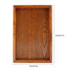 Smooth Surface Serving Tray Wood Fruit Platter Simple Snack Tray  For Coffee Snacks
