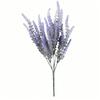 5-Head Flocked Lavender Artificial Flower for Home and Outdoor Decor