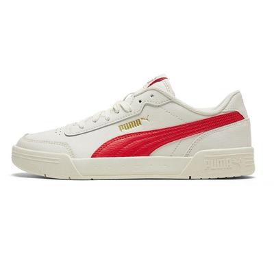 Caracal Low Top Casual Sneakers White High Risk Red Unisex 369863-05