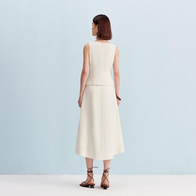 Veromoda Women's Linen Blend Short Vest