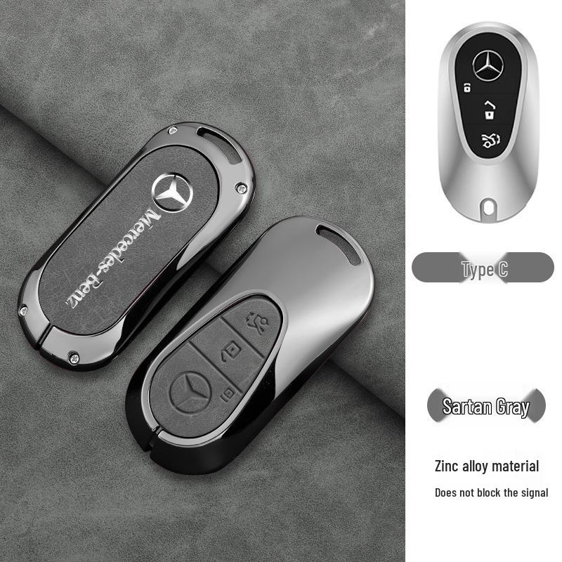 Luxury Mercedes Key Cover for C260L, C200L, GLC300L, E300L & 2024 S-Class