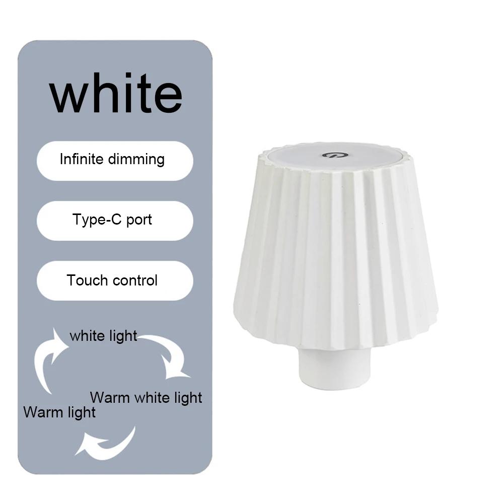 LED Table Lamp USB Rechargeable 5200mAh Dimmable LED Bottle Lamp IP64 Waterproof Portable Table Light for Outdoor Dining Bedroom