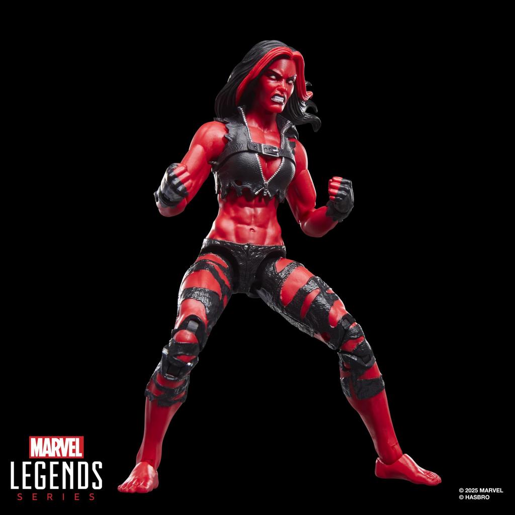 Hasbro Marvel Legends Series Hulk Red Comics Collectible Action Figure G2082 Authentic She-Hulk 6-Inch
