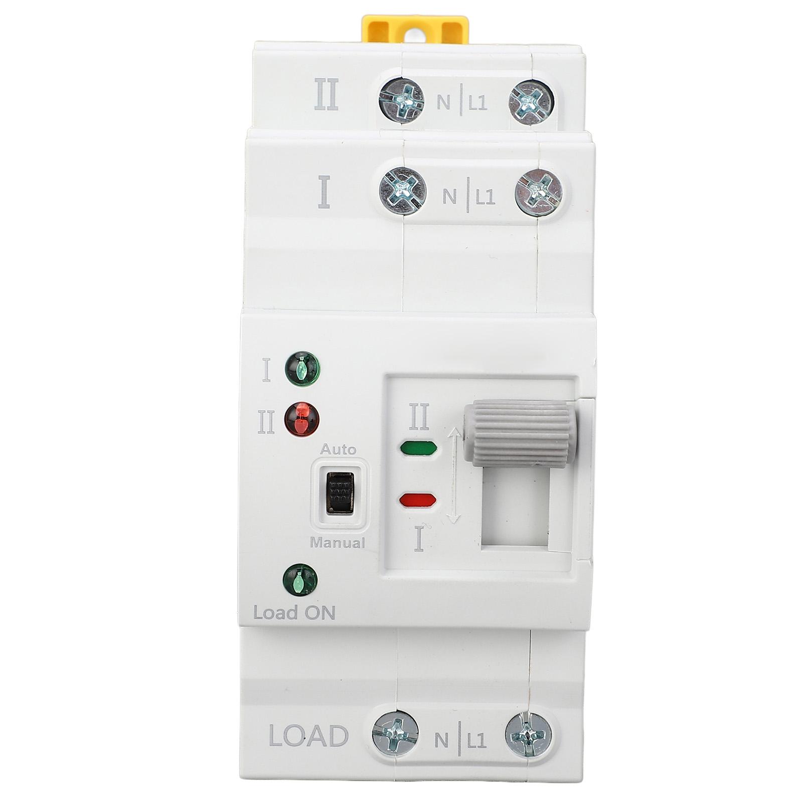 

Автоматичний перемикач живлення з двома джерелами 2P 63A Перемикач живлення з перемиканням за мілісекунди АВР 220В