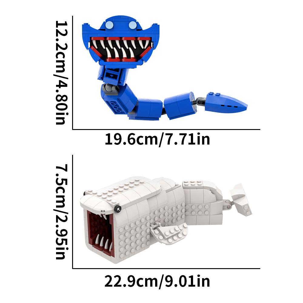 MOC Subnautica Bloop Sea Monster Building Blocks Set Deep Sea Monsters Bricks Model Toys for Kids Christmas Birthday Gifts