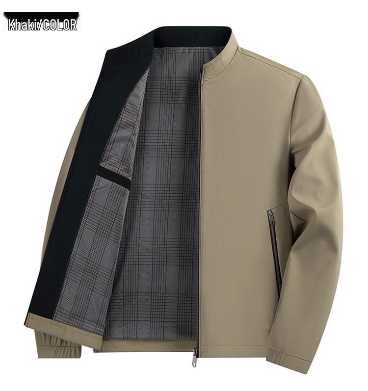 Herbst 2025 Herren Business Casual Jacke mit Stehkragen